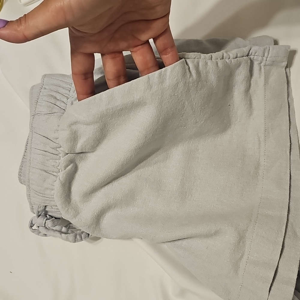 Hollister Women's ELLA Linen Blend XS Shorts - Picture 14 of 14